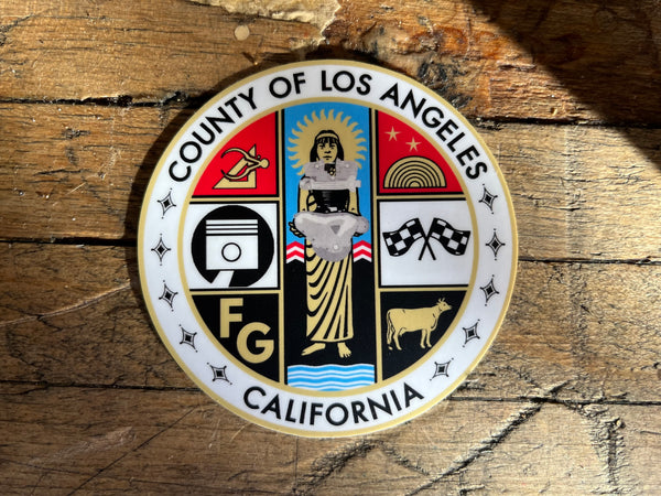 F/G LOS ANGELES COUNTY STICKER!